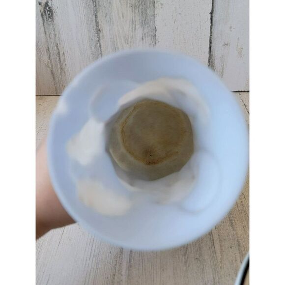 Phoenix philodendron blue glass vase milk‎ leaf home decor - Picture 6 of 12